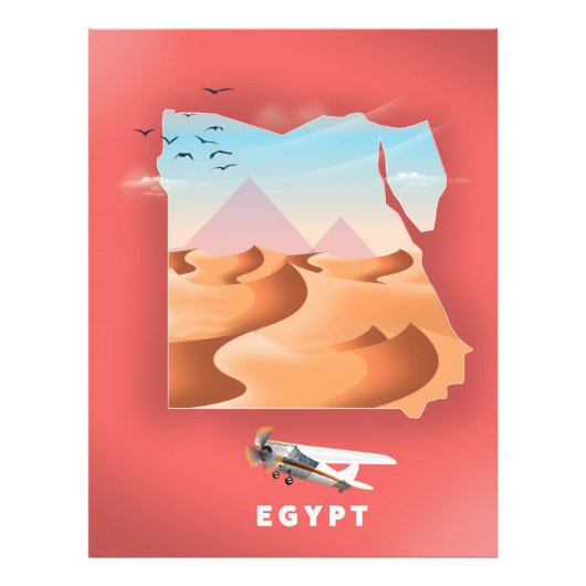Egypt reisposter foto afdruk (Voorkant)
