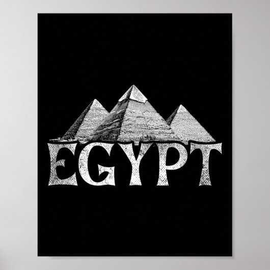Egypt Vacation Travel Pyramids  Poster (Voorkant)