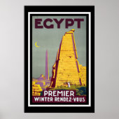 Egypt Vintage Travel Poster (Voorkant)