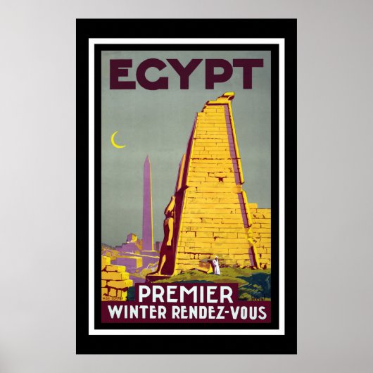 Egypt Vintage Travel Poster (Voorkant)