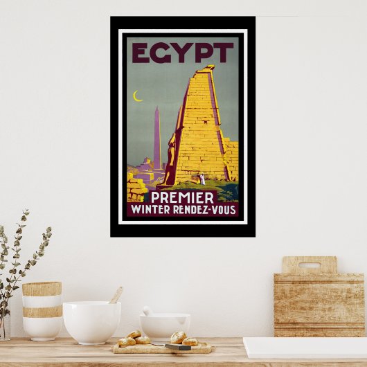 Egypt Vintage Travel Poster (Keuken)