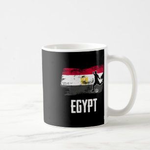 Egypt Vlag Jersey Egyptisch Voetbalteam Egyptisch  Koffiemok