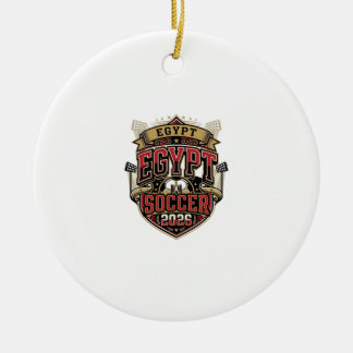 Egypt Voetbal 2026 Voetbal Vet Land Typografie G Keramisch Ornament