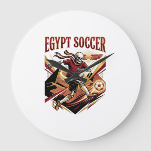 Egypt Voetbal Skelet Aanvaller Naties Premium Spor Grote Klok