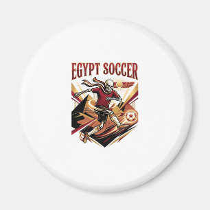 Egypt Voetbal Skelet Aanvaller Naties Premium Spor Magneet