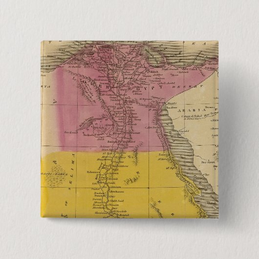 Egypte 11 vierkante button 5,1 cm (Voorkant)