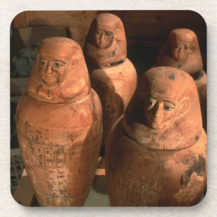Egypte, 26e dynastie Canopische vazen gevonden in Onderzetter