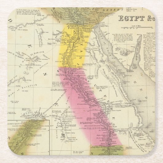 Egypte 6 kartonnen onderzetters (Voorkant)
