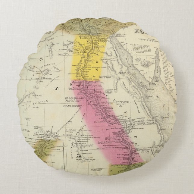 Egypte 6 rond kussen (Voorkant)