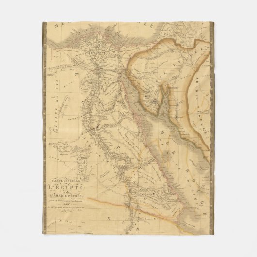 Egypte 7 fleece deken (Voorkant)