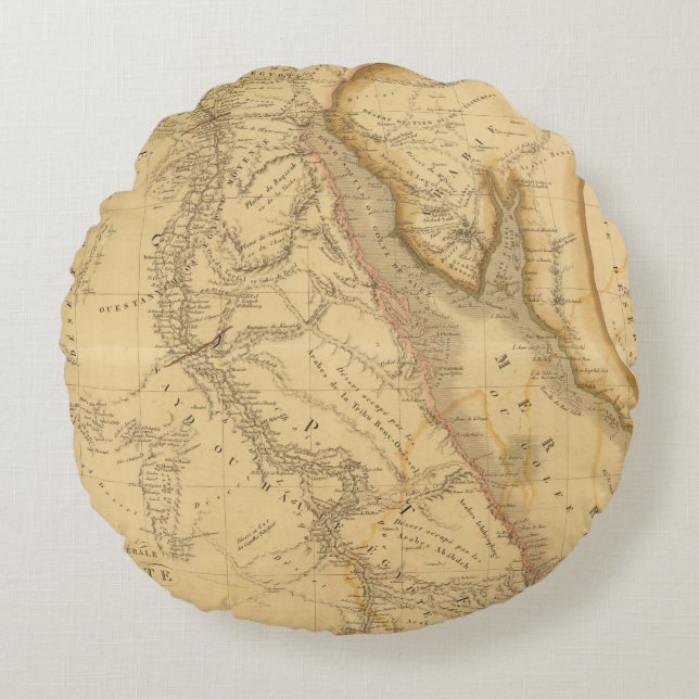 Egypte 7 rond kussen (Voorkant)