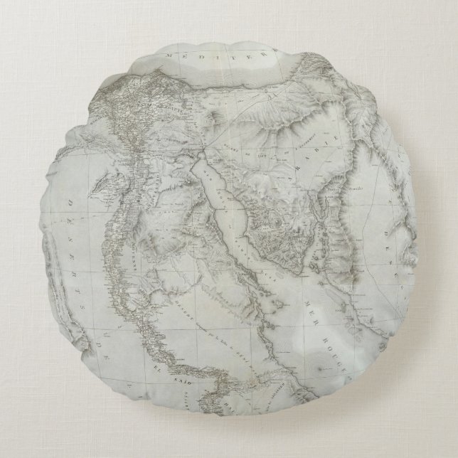 Egypte 8 rond kussen (Voorkant)