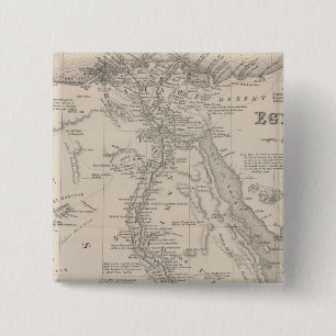Egypte 9 vierkante button 5,1 cm