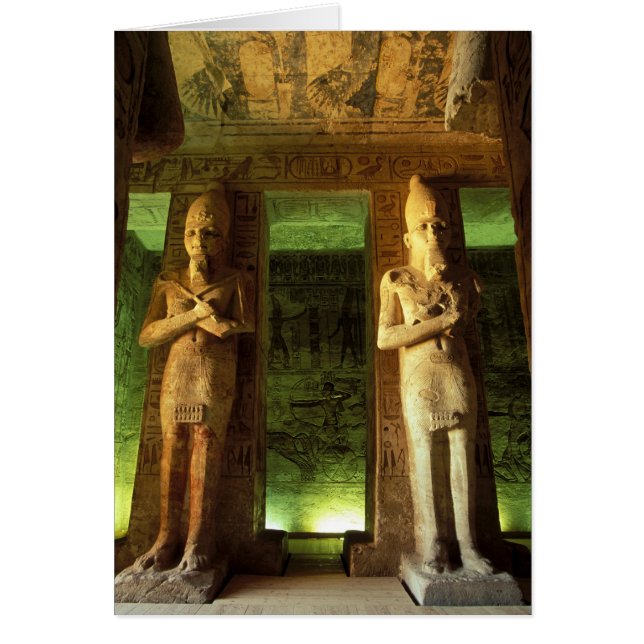 Egypte, Abu Simbel, Beeld van Ramses II, (Voorkant)