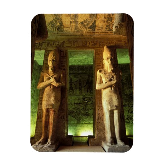 Egypte, Abu Simbel, Beeld van Ramses II, Magneet (Verticaal)