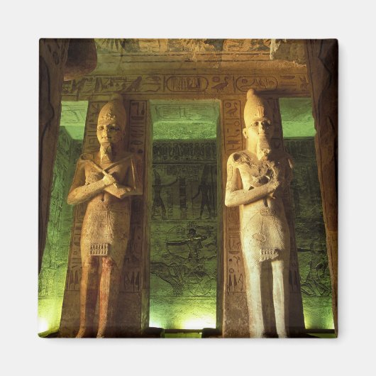 Egypte, Abu Simbel, Beeld van Ramses II, Magneet (Voorkant)