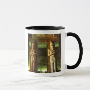Egypte, Abu Simbel, Beeld van Ramses II, Mok