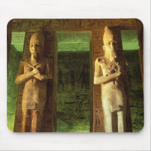 Egypte, Abu Simbel, Beeld van Ramses II, Muismat