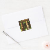 Egypte, Abu Simbel, Beeld van Ramses II, Vierkante Sticker (Envelop)