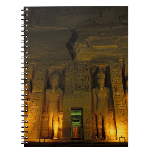 Egypte, Abu Simbel, gevierde façade van Small Notitieboek (Voorkant)
