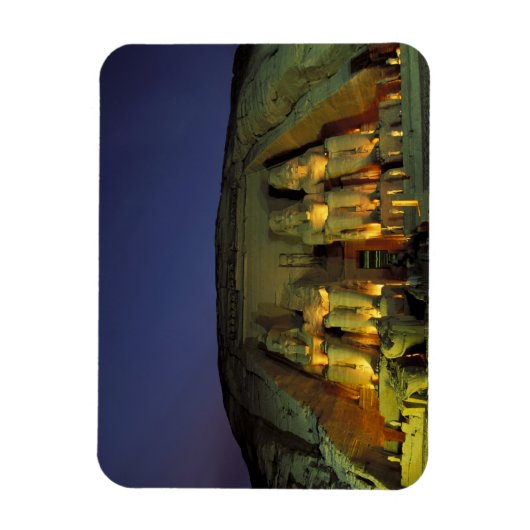 Egypte, Abu Simbel, kolossale cijfers van Ramesses Magneet (Verticaal)