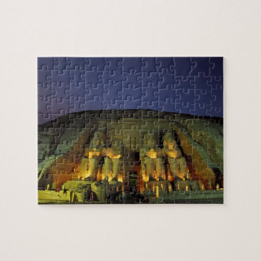 Egypte, Abu Simbel, Kolossale figuren van Ramses Legpuzzel (Horizontaal)