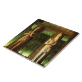 Egypte, Abu Simbel, standbeeld van Ramesses II, Tegeltje (Zijkant)