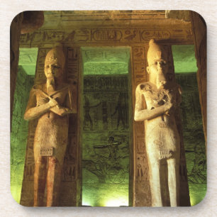 Egypte, Abu Simbel, Standbeeld van Ramses II, Drankjes Onderzetter