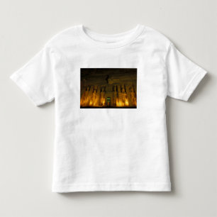 Egypte, Abu Simbel, Verlichte gevel van Kleine Kinder Shirts