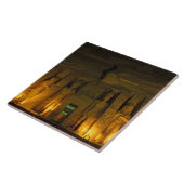 Egypte, Abu Simbel, Verlichte gevel van Kleine Tegeltje (Zijkant)