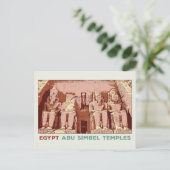 Egypte, Abu Simbel voorbeeld Briefkaart (Staand voorkant)