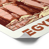 Egypte, Abu Simbel voorbeeld Briefkaart Poster (Hoek)