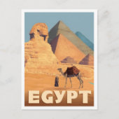 Egypte Afrika Vintage Reizen Briefkaart (Voorkant)