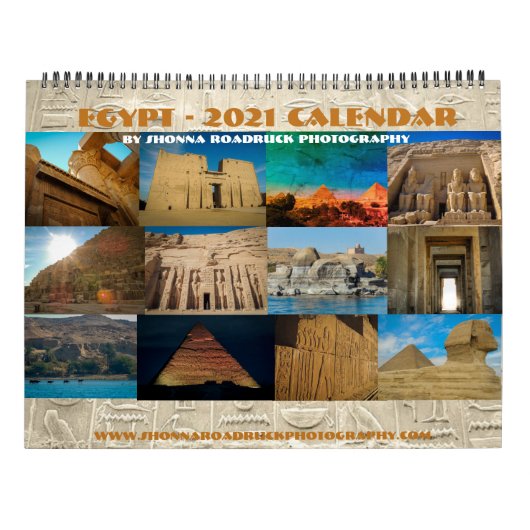 Egypte Agenda 2020 door Shonna Roadruck Fotografie Kalender (Achterkant)