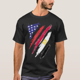 Egypte - Amerikaanse vlag Patriot Heritage Mon T-shirt