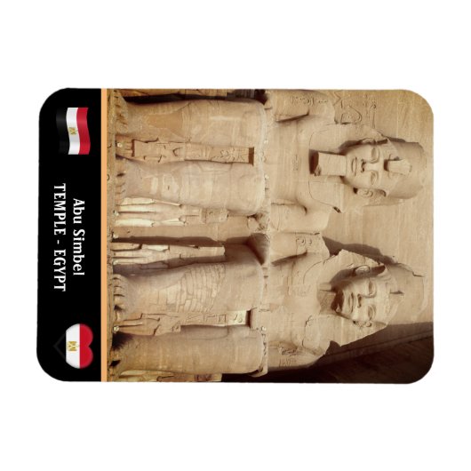 Egypte - Ancient Pharaohs en Abu Simbel Temples Magneet (Horizontaal)