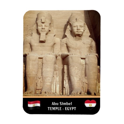 Egypte - Ancient Pharaohs en Abu Simbel Temples Magneet (Verticaal)