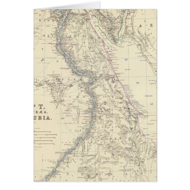 Egypte, Arabië Petraea, Nubia (Voorkant)