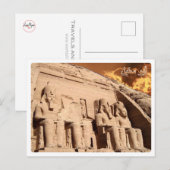 Egypte - Assuan - Abu Simbel - Briefkaart (Voorkant / Achterkant)