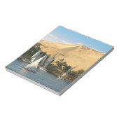 Egypte, Aswan, Nile River, Felucca-zeilboten, 2 Notitieblok (Linkerzijde)
