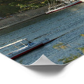 Egypte, Aswan, Nile River, Felucca-zeilboten, 2 Poster (Hoek)