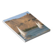 Egypte, Aswan, Nile River, Felucca-zeilboten, Notitieblok (Schuin)
