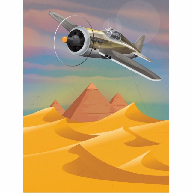 Egypte avontuur staand fotobeeldje  (Voorkant)