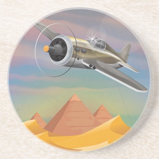 Egypte avontuur zandsteen onderzetter (Voorkant)