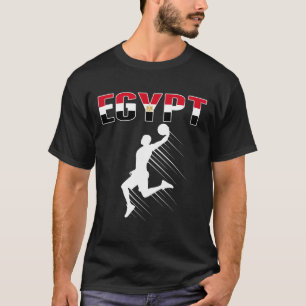 Egypte Basketbal Fans Jersey - Egyptische vlag Sla T-shirt