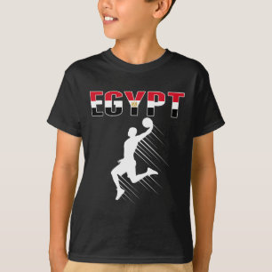 Egypte Basketbal Fans Jersey - Egyptische vlag Sla T-shirt