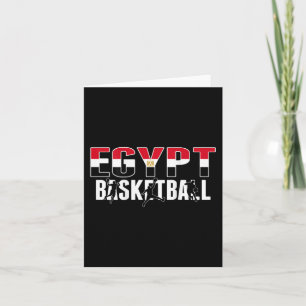 Egypte Basketbal Fans Jersey Trots Egyptisch Sport Kaart