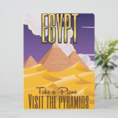 Egypte - Bezoek de piramides vakantieposter (Staand voorkant)