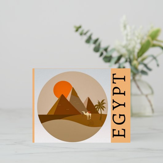 Egypte briefkaart (Staand Voorkant)