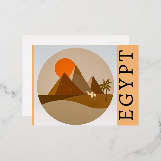 Egypte briefkaart (Voorkant / Achterkant)
